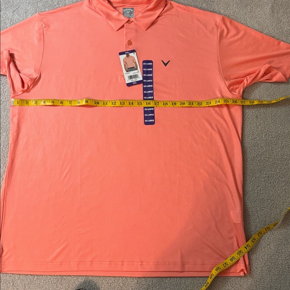 Callaway Men's sunkissed/ coral color Polo Shirt - Picture 5 of 5